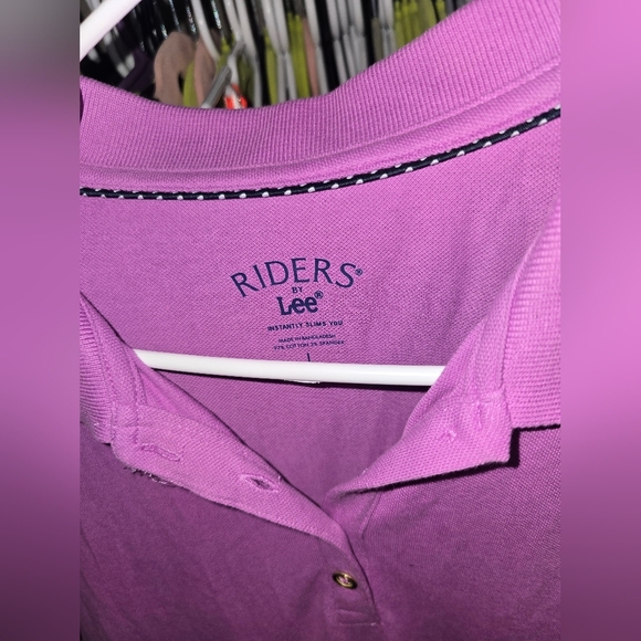💋5/20 PURPLE Lee Riders Polo Shirt Dress Large - Picture 3 of 4